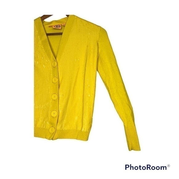 TORY Burch Sequined Cardigan FLAWED - Picture 6 of 9